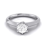 Load image into Gallery viewer, 50-Pointer Flowery Platinum Solitaire Engagement Ring JL PT G 106-A   Jewelove.US
