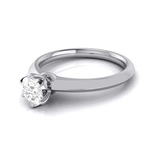 50-Pointer Flowery Platinum Solitaire Engagement Ring JL PT G 106-A   Jewelove.US