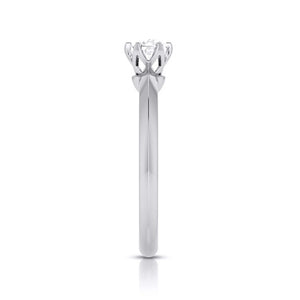 50-Pointer Flowery Platinum Solitaire Engagement Ring JL PT G 106-A   Jewelove.US