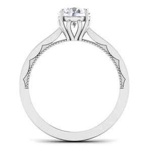 50 Pointer Platinum Cathedral Solitaire Engagement Ring JL PT 6586   Jewelove.US