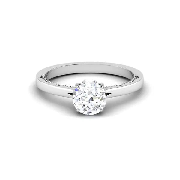 50 Pointer Platinum Cathedral Solitaire Engagement Ring JL PT 6586   Jewelove.US