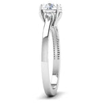 Load image into Gallery viewer, 50 Pointer Platinum Cathedral Solitaire Engagement Ring JL PT 6586   Jewelove.US
