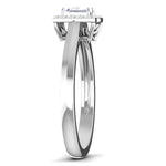 Load image into Gallery viewer, 50 Pointer Platinum Halo Princess Cut Diamond Solitaire Engagement Ring JL PT 6997   Jewelove.US
