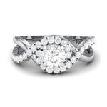 Load image into Gallery viewer, 50 Pointer Platinum Solitaire Engagement Ring with a Shank Twist JL PT 471   Jewelove
