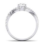 Load image into Gallery viewer, 50 Pointer Platinum Solitaire Engagement Ring with a Shank Twist JL PT 471   Jewelove
