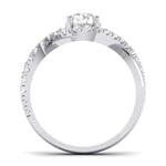 Load image into Gallery viewer, 50 Pointer Platinum Solitaire Engagement Ring with a Shank Twist JL PT 471   Jewelove
