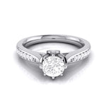 Load image into Gallery viewer, 50-Pointer Solitaire Diamond Shank Platinum Ring JL PT G 109-A   Jewelove.US
