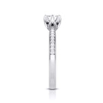 Load image into Gallery viewer, 50-Pointer Solitaire Diamond Shank Platinum Ring JL PT G 109-A   Jewelove.US
