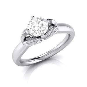50-Pointer Solitaire Platinum Ring for Women JL PT G 114-A   Jewelove.US