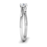 Load image into Gallery viewer, 50 Pointer Split Shank Platinum Solitaire Engagement Ring for Women JL PT 546   Jewelove.US
