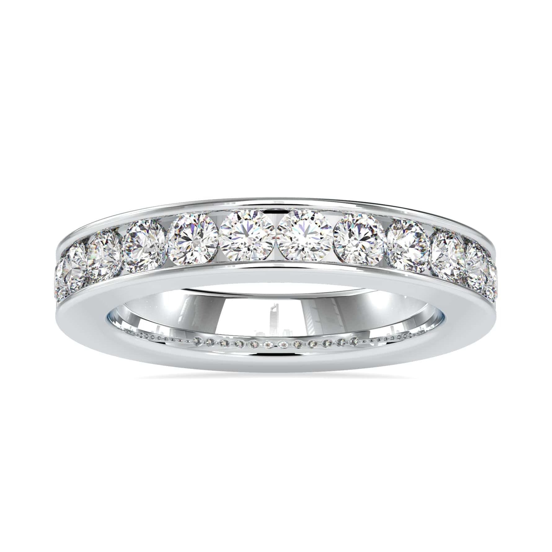 10-Pointer Platinum Diamond Engagement Ring for Women JL PT 0110