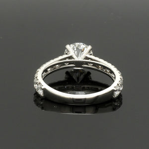 50-Pointer Solitaire Diamond Shank Platinum Ring JL PT 1350   Jewelove.US