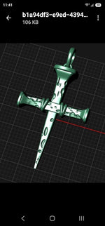 Load image into Gallery viewer, Custom Platinum Cross Pendant
