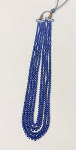Load image into Gallery viewer, Natural No Heat Burma Sapphire Beads Necklace 1-4 Strands
