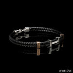 Load image into Gallery viewer, Platinum Bracelet with Diamonds for Men JL PTB 1464
