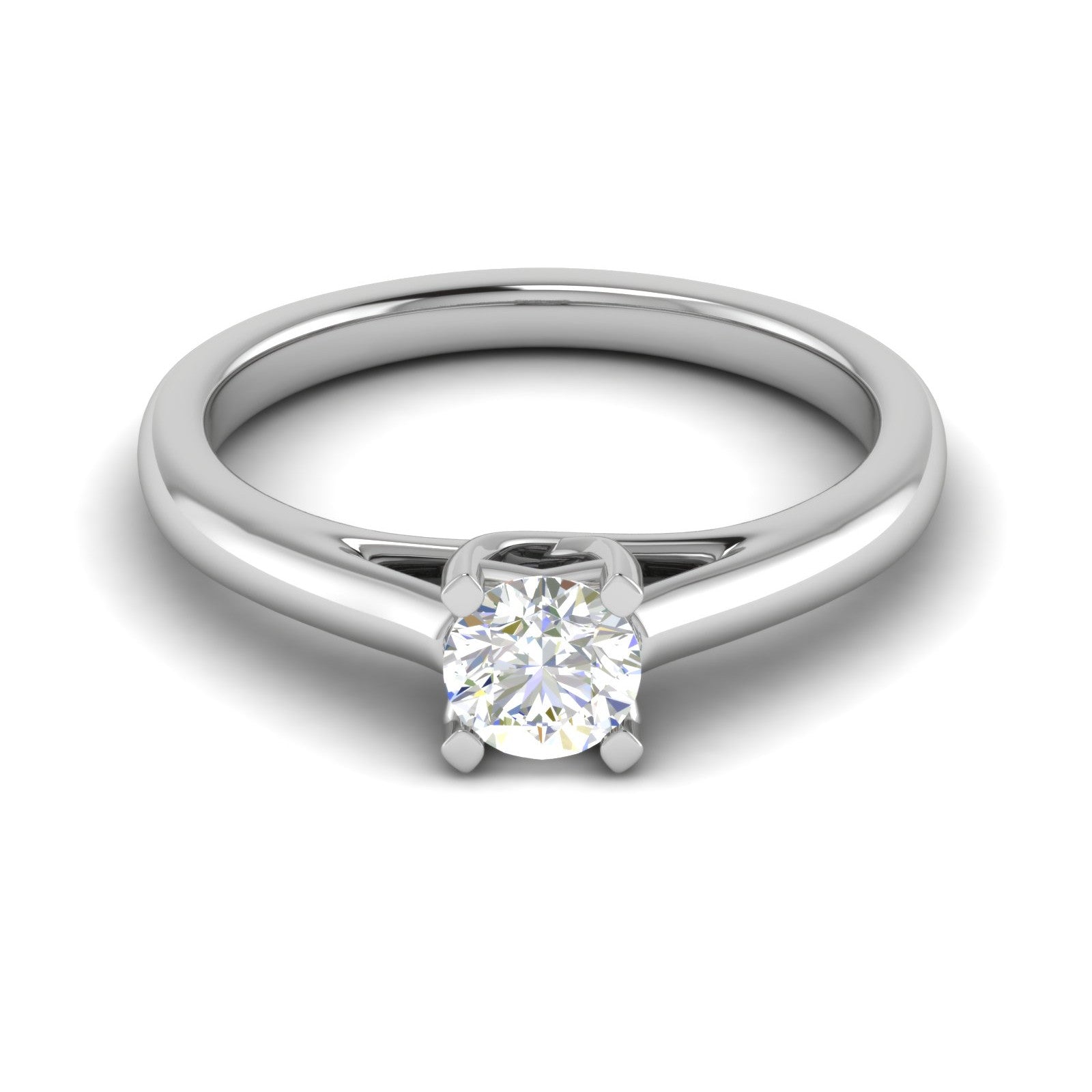 70-Pointer Lab Grown Solitaire Platinum Ring JL PT RS RD LG G 184-B