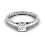 Load image into Gallery viewer, 70-Pointer Lab Grown Solitaire Platinum Ring JL PT RS RD LG G 184-B
