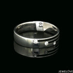 Load image into Gallery viewer, Platinum Love Bands Diamond Couple Rings with Black Enamel JL PT 1421
