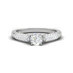 Load image into Gallery viewer, 0.30cts Solitaire Diamond Split Shank Platinum Ring JL PT WB5582E   Jewelove.US
