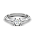 Load image into Gallery viewer, 2-Carat Lab Grown Solitaire Diamond Split Shank Platinum Ring JL PT RP RD LG 170-D
