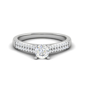 70-Pointer Lab Grown Solitaire Diamond Split Shank Platinum Ring JL PT RP RD LG G 152-A