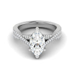 Load image into Gallery viewer, 70-Pointer Marquise Solitaire Diamonds Twisted Shank Platinum Ring JL PT REPS1456-B   Jewelove.US
