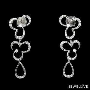 Platinum Evara Diamond Earrings Set JL PT E 340   Jewelove.US