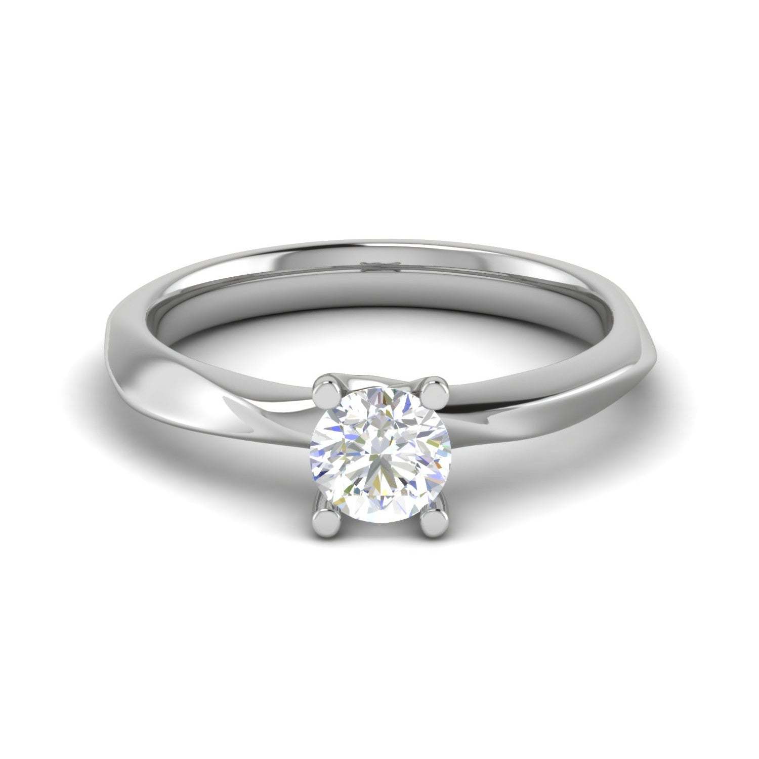 1-Carat Lab Grown Solitaire Platinum Ring for Women JL PT RS PR LG 161-B