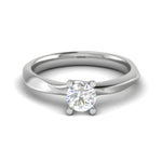 Load image into Gallery viewer, 1-Carat Lab Grown Solitaire Platinum Ring for Women JL PT RS PR LG 161-B
