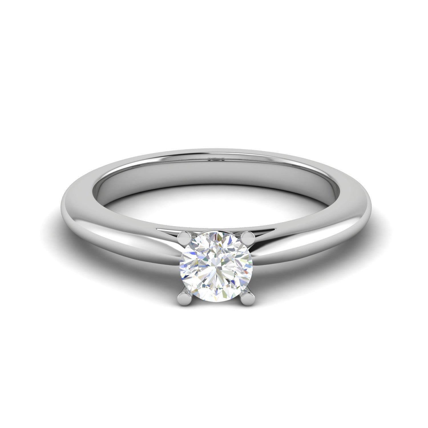 70-Pointer Lab Grown Solitaire Platinum Ring JL PT RS RD LG G 144-A