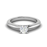 Load image into Gallery viewer, 70-Pointer Lab Grown Solitaire Platinum Ring JL PT RS RD LG G 144-A
