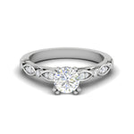 Load image into Gallery viewer, 2-Carat Lab Grown Solitaire Diamond Accents Platinum Engagement Ring JL PT RV RD LG-120-B
