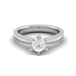 2-Carat Lab Grown Solitaire Diamond Platinum Ring JL PT RV CU LG G 105-D