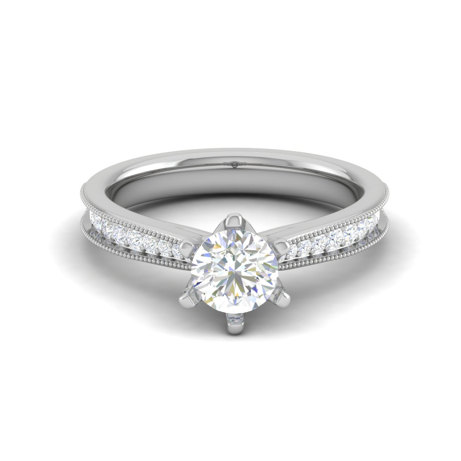 1-Carat Lab Grown Solitaire Diamond Platinum Ring JL PT RV CU LG G 105-B