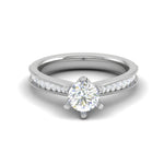 Load image into Gallery viewer, 50-Pointer Lab Grown Solitaire Diamond Platinum Ring JL PT RV CU LG G 105
