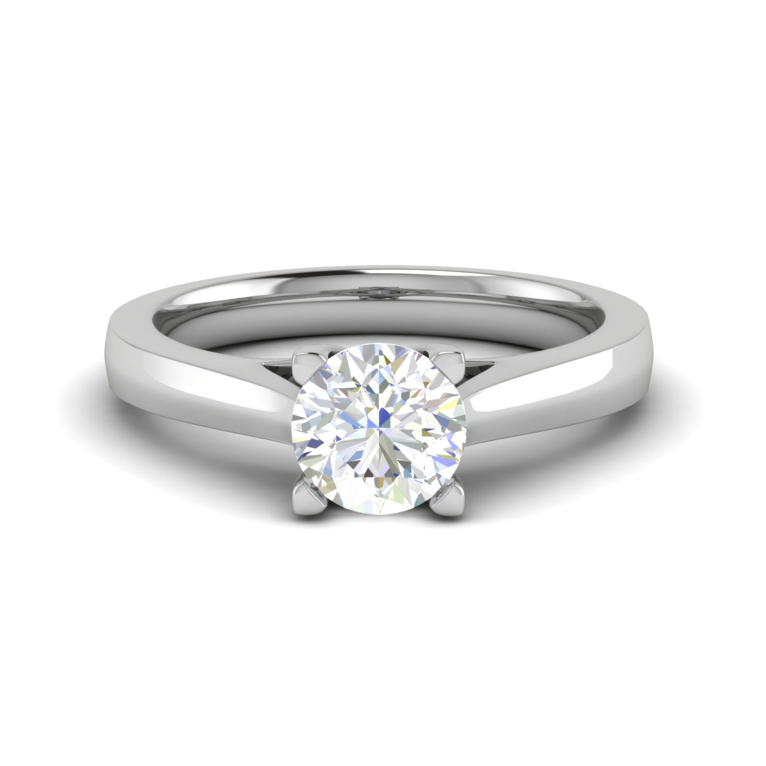 50-Pointer Solitaire Platinum Ring for Women JL PT RS PR LG G 136