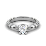 Load image into Gallery viewer, 50-Pointer Heart Cut Solitaire Split Diamond Shank Platinum Ring JL PT RP HS 187-A   Jewelove.US
