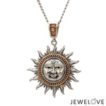 Load image into Gallery viewer, Sun Om Pendant | Platinum + Rose Gold JL PT P 375
