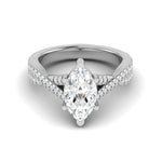 Load image into Gallery viewer, 50-Pointer Marquise Solitaire Diamonds Twisted Shank Platinum Ring JL PT REPS1456-A   Jewelove.US
