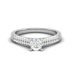 Load image into Gallery viewer, 1.50-Carat Lab Grown Solitaire Diamond Split Shank Platinum Ring JL PT RP RD LG G 152-C
