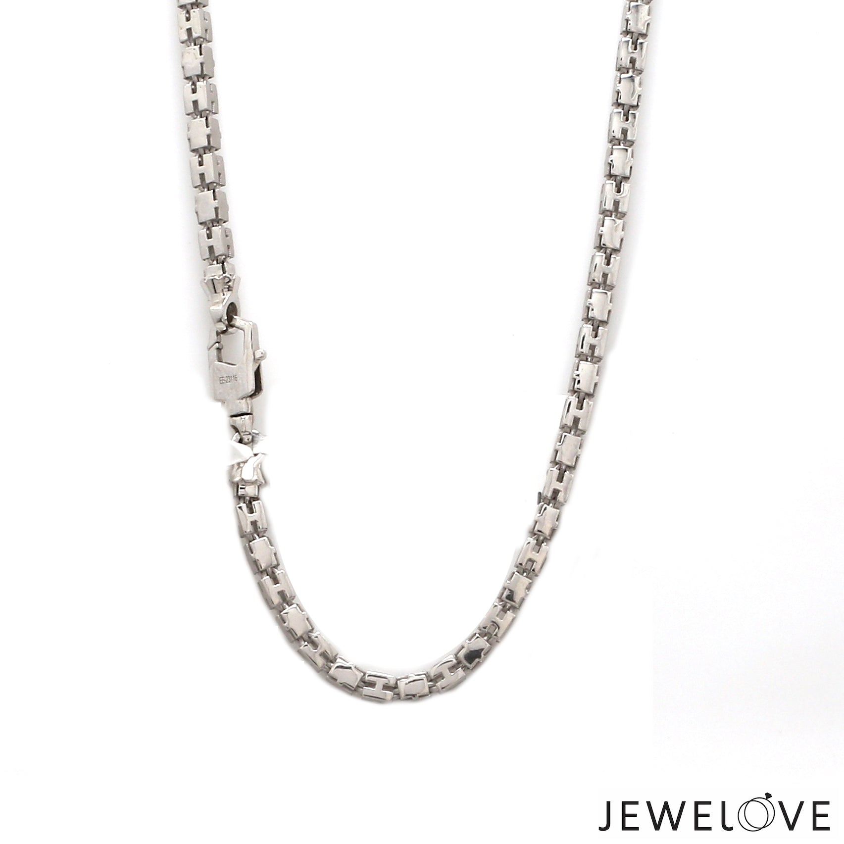 3.25mm Platinum Rose Gold Chain with Matte Finish for Men JL PT CH 1236   Jewelove.US