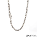 Load image into Gallery viewer, 3.25mm Platinum Rose Gold Chain with Matte Finish for Men JL PT CH 1236   Jewelove.US
