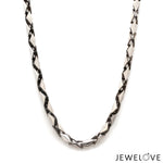 Load image into Gallery viewer, 4.5mm Platinum Chain with Black Rhodium for Men JL PT CH 1436
