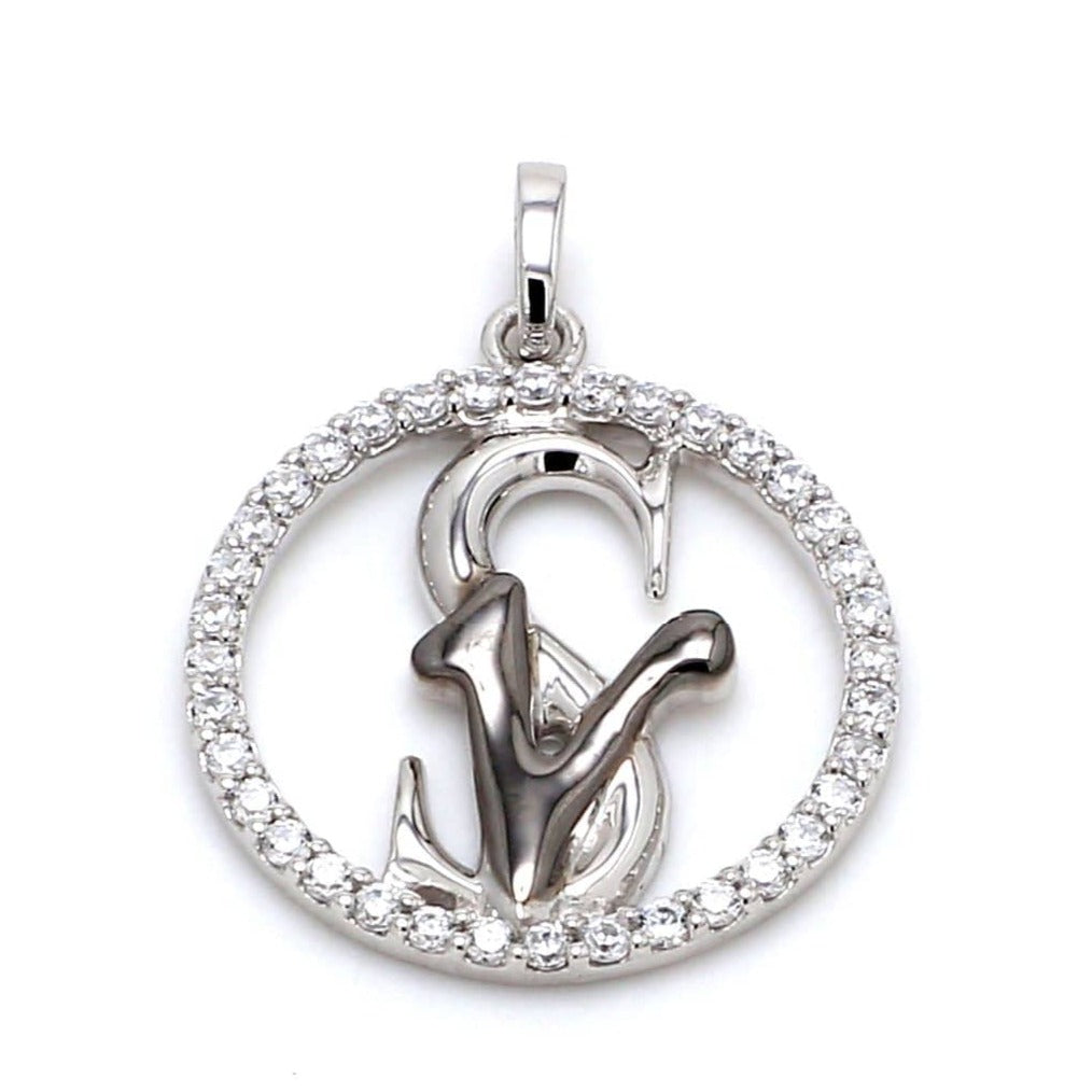 Diamond Round  Pendant JL PTP SV