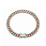 Load image into Gallery viewer, Men of Platinum | 7mm Platinum 18K Rose Gold Cuban Bracelet for Men JL PTB 1366

