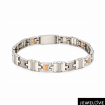 Load image into Gallery viewer, Men of Platinum | Platinum 18K Rose Gold Bracelet for Men JL PTB 1370
