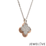 Load image into Gallery viewer, Evara Platinum Rose Gold Diamond Pendant for Women JL PT P 329   Jewelove
