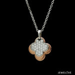 Load image into Gallery viewer, Evara Platinum Rose Gold Diamond Pendant for Women JL PT P 329   Jewelove
