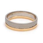 Load image into Gallery viewer, 6mm Platinum Ring with 2mm Gold Line for Men JL PT 518   Jewelove.US
