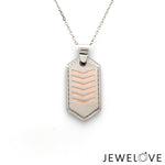 Load image into Gallery viewer, Men of Platinum | Striking Dual Tone Platinum &amp; Rose Gold Pendant for Men JL PT P 190   Jewelove.US
